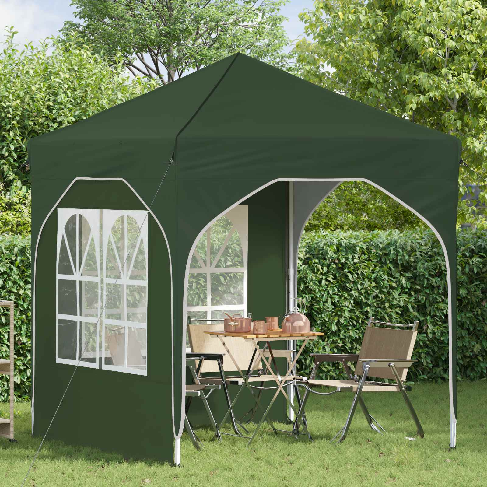 Pop-up partytent 192 x 192 x 245 cm Groen