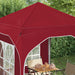 Pop-up partytent 192 x 192 x 245 cm Bordeauxrood