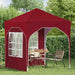 Pop-up partytent 192 x 192 x 245 cm Bordeauxrood