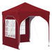Pop-up partytent 192 x 192 x 245 cm Bordeauxrood