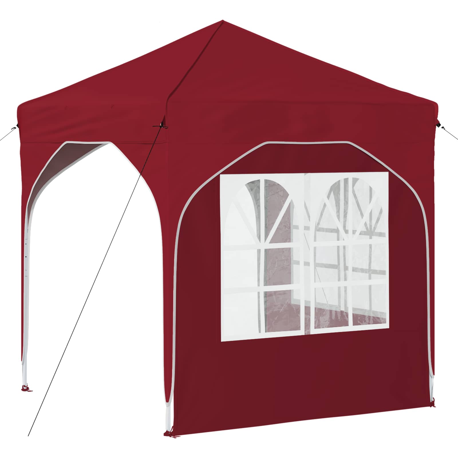 Pop-up partytent 192 x 192 x 245 cm Bordeauxrood