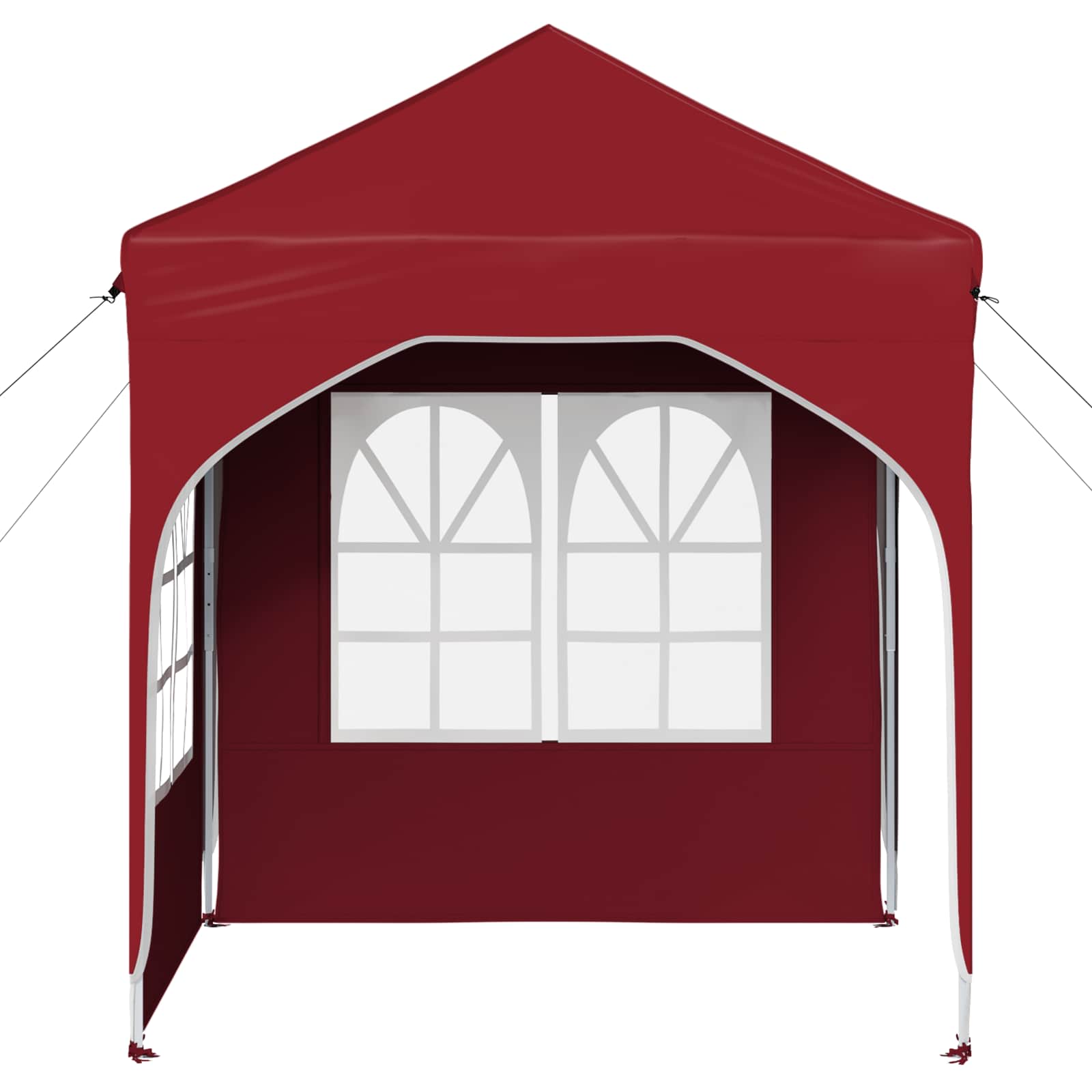 Pop-up partytent 192 x 192 x 245 cm Bordeauxrood