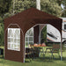 Pop-up partytent 192 x 192 x 245 cm Bruin