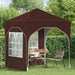 Pop-up partytent 192 x 192 x 245 cm Bruin