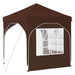 Pop-up partytent 192 x 192 x 245 cm Bruin