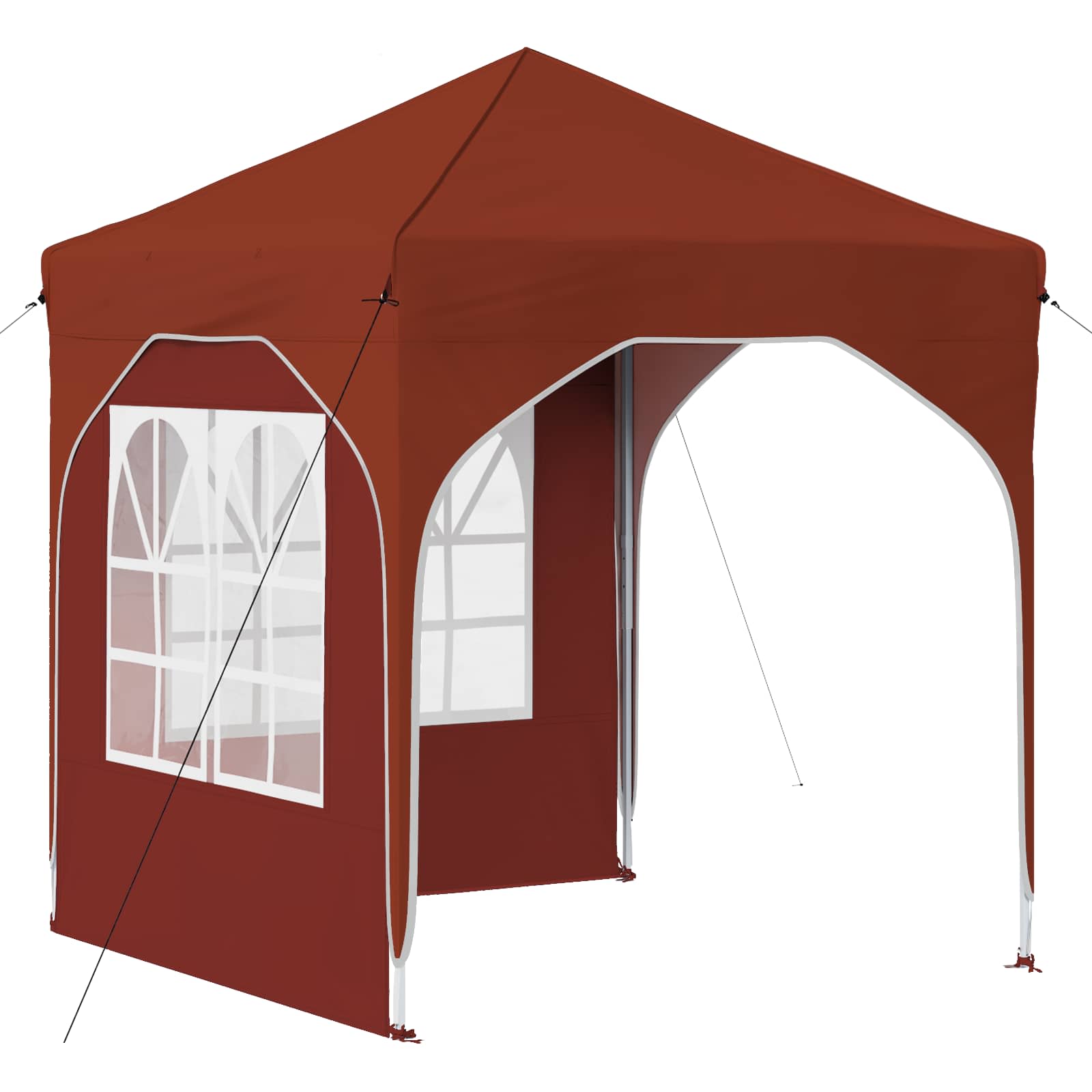 Pop-up partytent 192 x 192 x 245 cm Terracotta