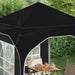 Pop-up partytent 192 x 192 x 245 cm Zwart