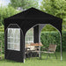 Pop-up partytent 192 x 192 x 245 cm Zwart