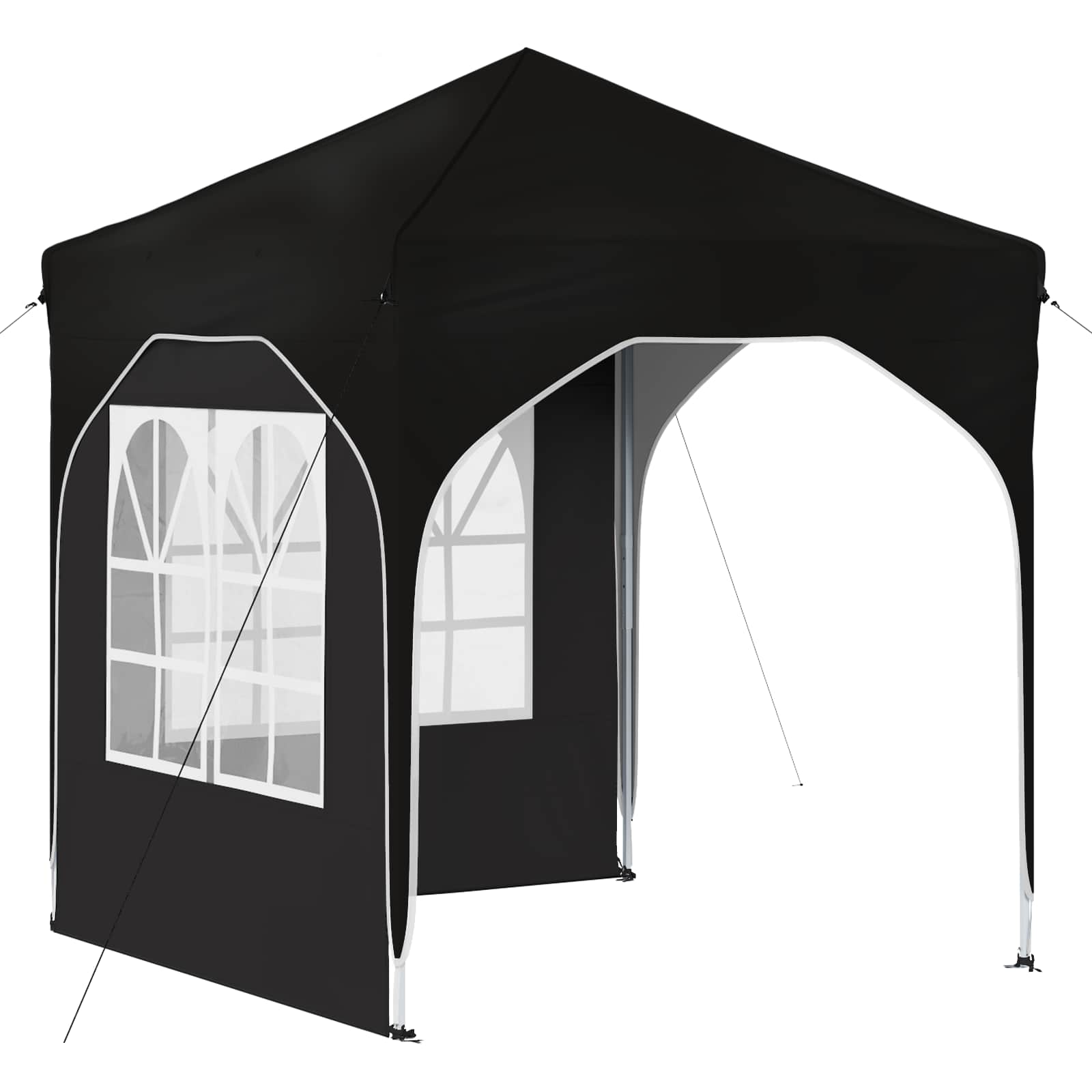 Pop-up partytent 192 x 192 x 245 cm Zwart