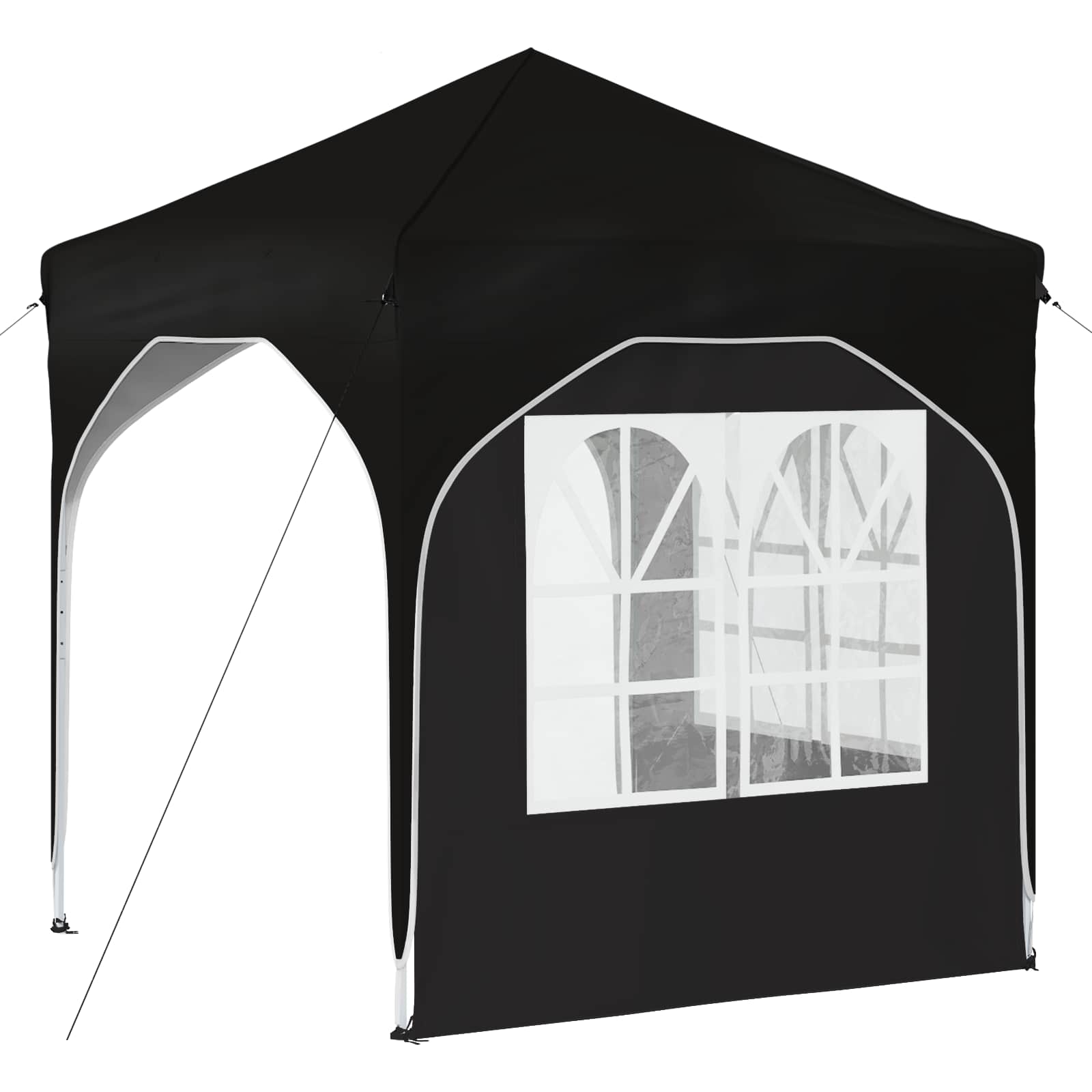 Pop-up partytent 192 x 192 x 245 cm Zwart
