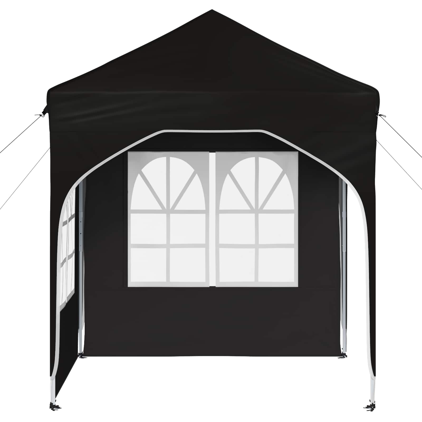 Pop-up partytent 192 x 192 x 245 cm Zwart