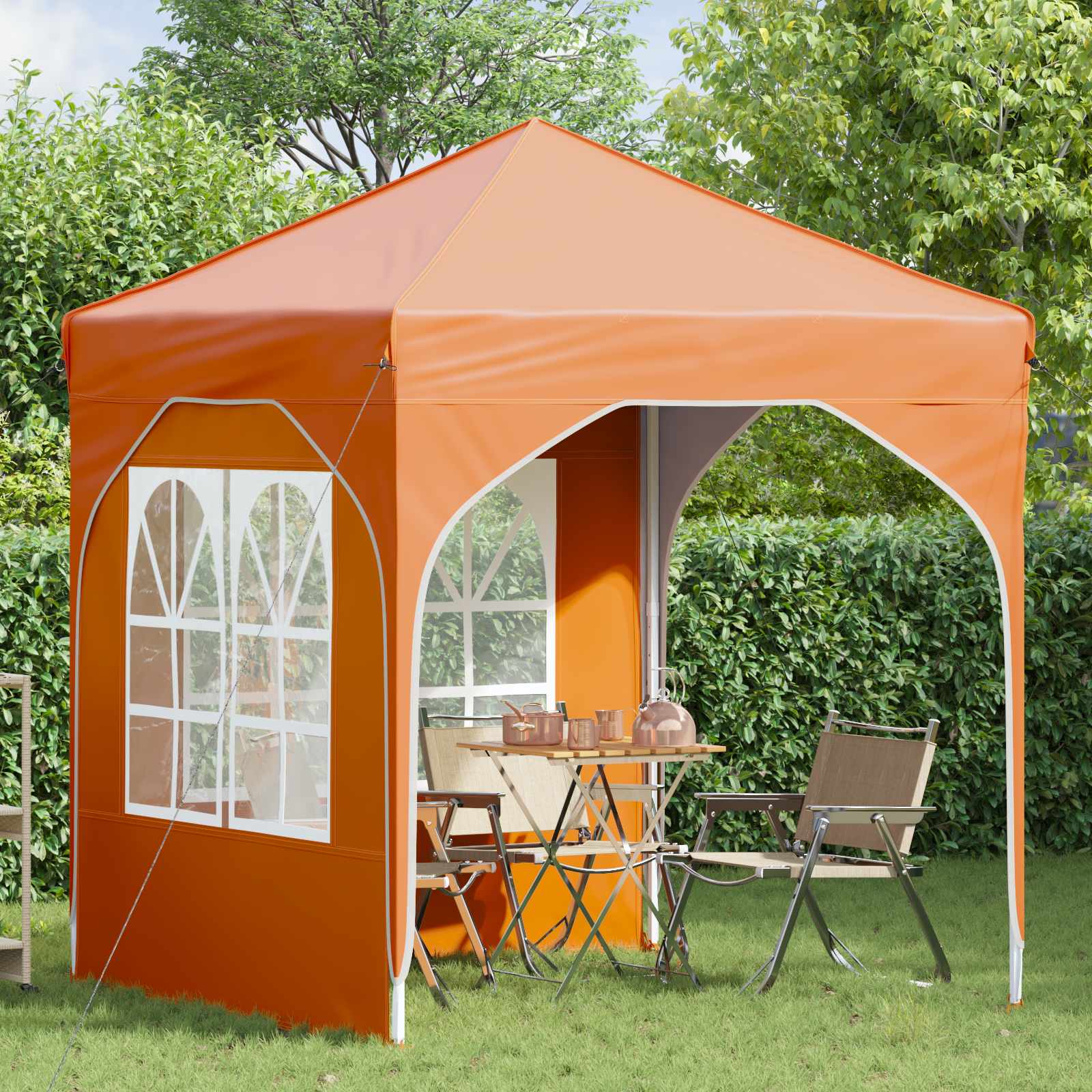 Pop-up partytent 192 x 192 x 245 cm Oranje