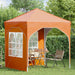 Pop-up partytent 192 x 192 x 245 cm Oranje