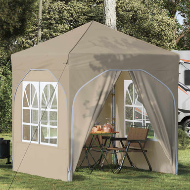 Pop-up partytent 192 x 192 x 245 cm Crèmekleurig