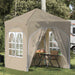 Pop-up partytent 192 x 192 x 245 cm Crèmekleurig