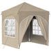 Pop-up partytent 192 x 192 x 245 cm Crèmekleurig