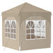 Pop-up partytent 192 x 192 x 245 cm Crèmekleurig