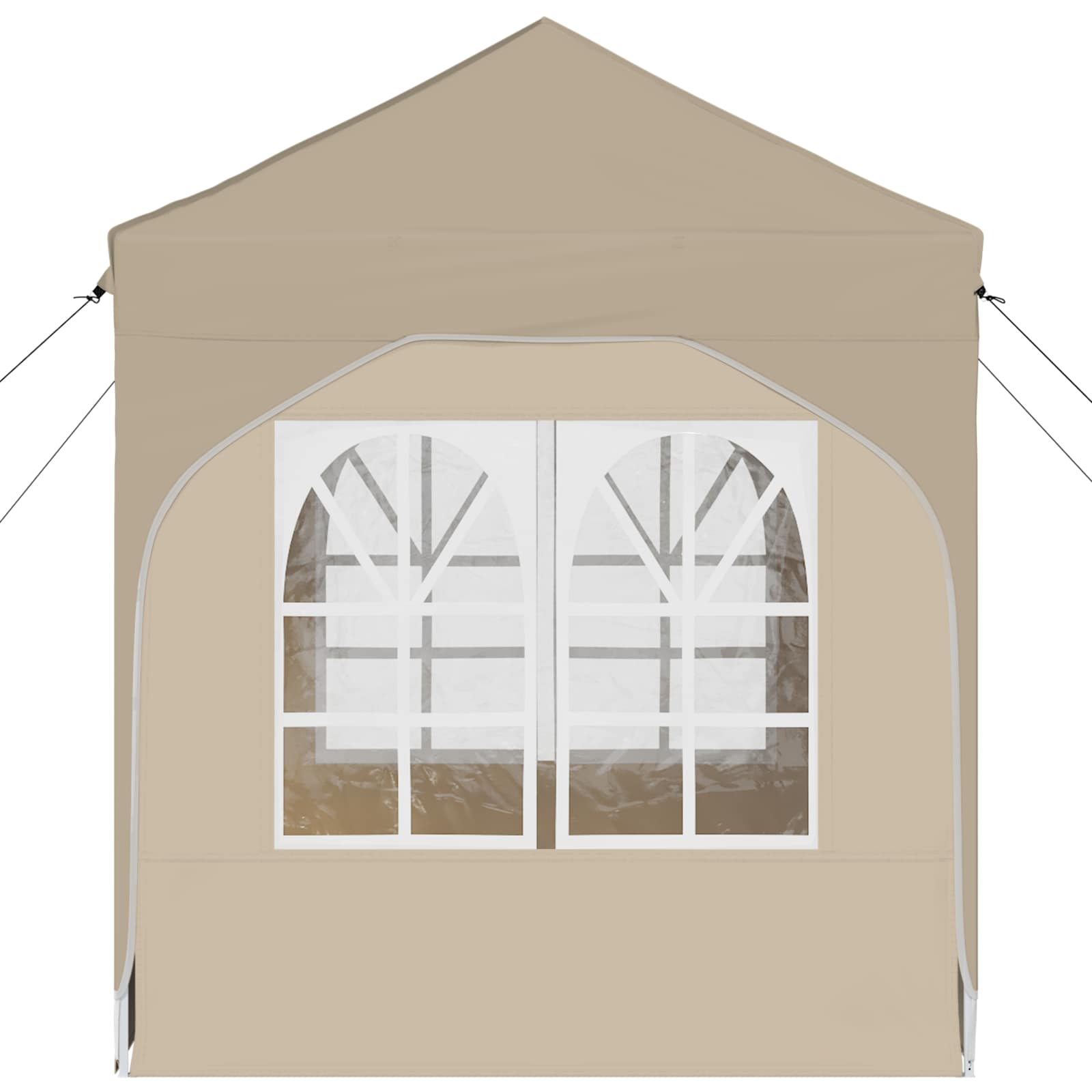 Pop-up partytent 192 x 192 x 245 cm Crèmekleurig