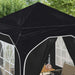 Pop-up partytent 192 x 192 x 245 cm Antraciet