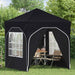 Pop-up partytent 192 x 192 x 245 cm Antraciet