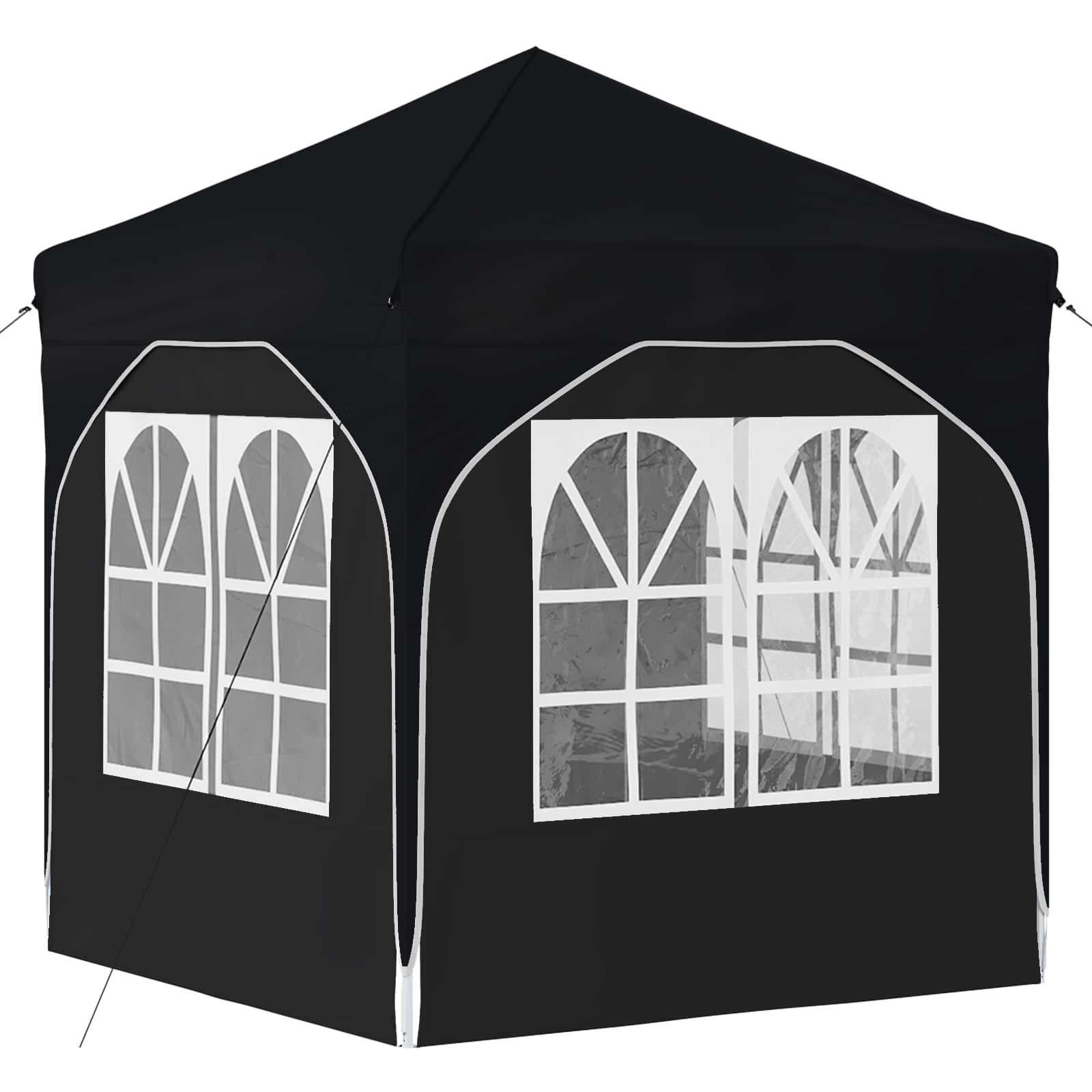 Pop-up partytent 192 x 192 x 245 cm Antraciet