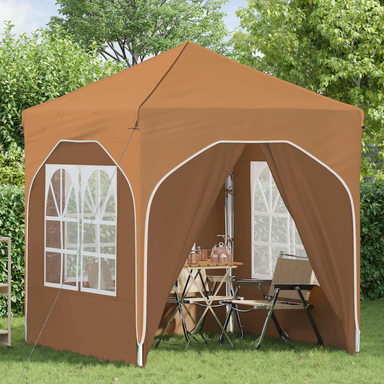 Pop-up partytent 192 x 192 x 245 cm Beige