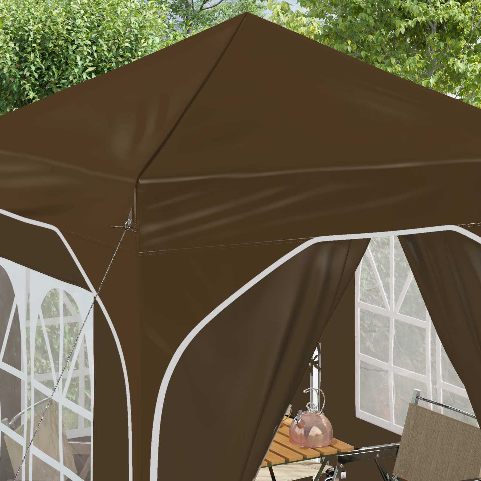 Pop-up partytent 192 x 192 x 245 cm Taupe