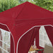 Pop-up partytent 192 x 192 x 245 cm Bordeauxrood