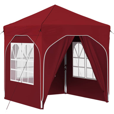 Pop-up partytent 192 x 192 x 245 cm Bordeauxrood