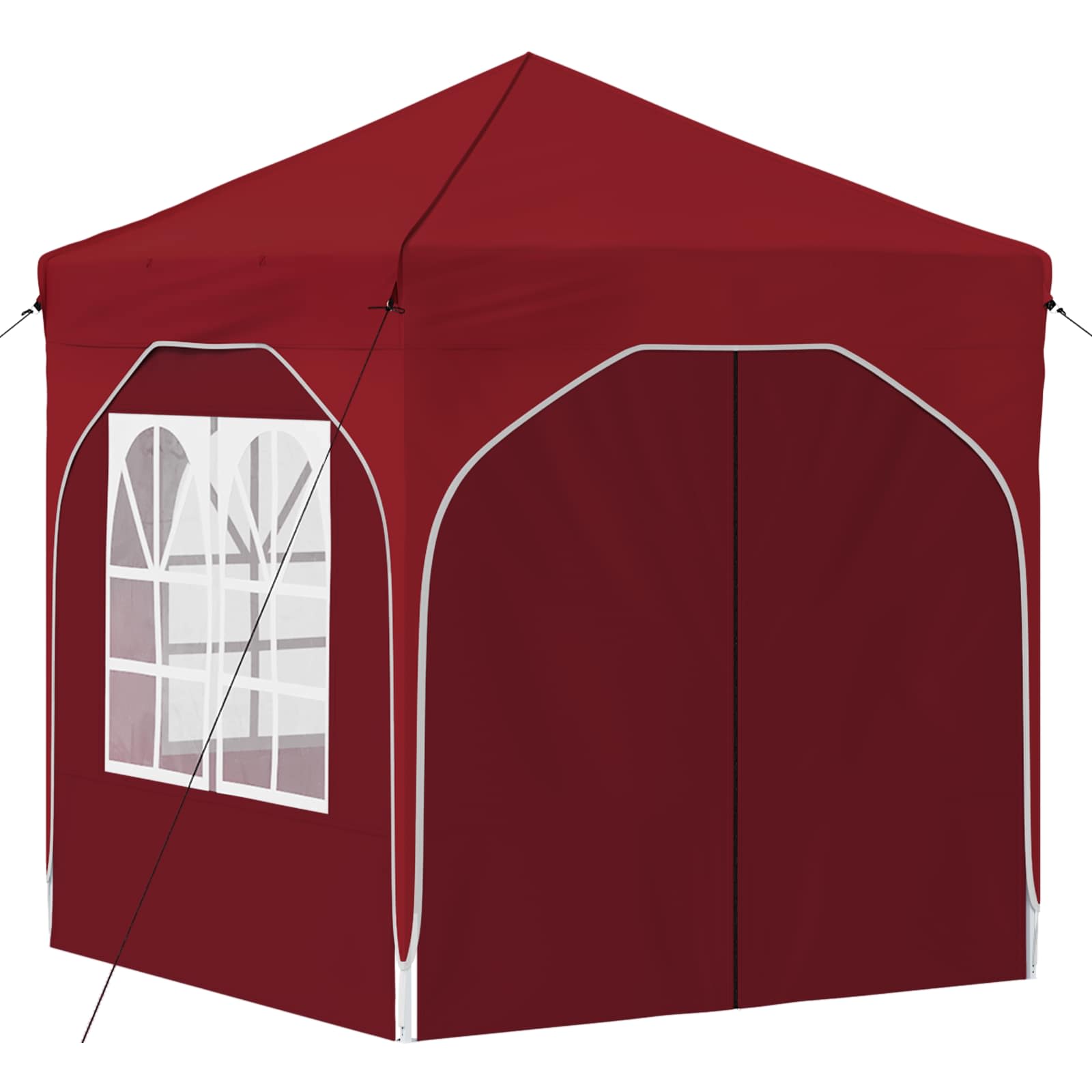 Pop-up partytent 192 x 192 x 245 cm Bordeauxrood