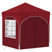 Pop-up partytent 192 x 192 x 245 cm Bordeauxrood
