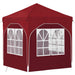 Pop-up partytent 192 x 192 x 245 cm Bordeauxrood