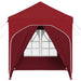 Pop-up partytent 192 x 192 x 245 cm Bordeauxrood