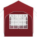 Pop-up partytent 192 x 192 x 245 cm Bordeauxrood
