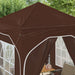 Pop-up partytent 192 x 192 x 245 cm Bruin