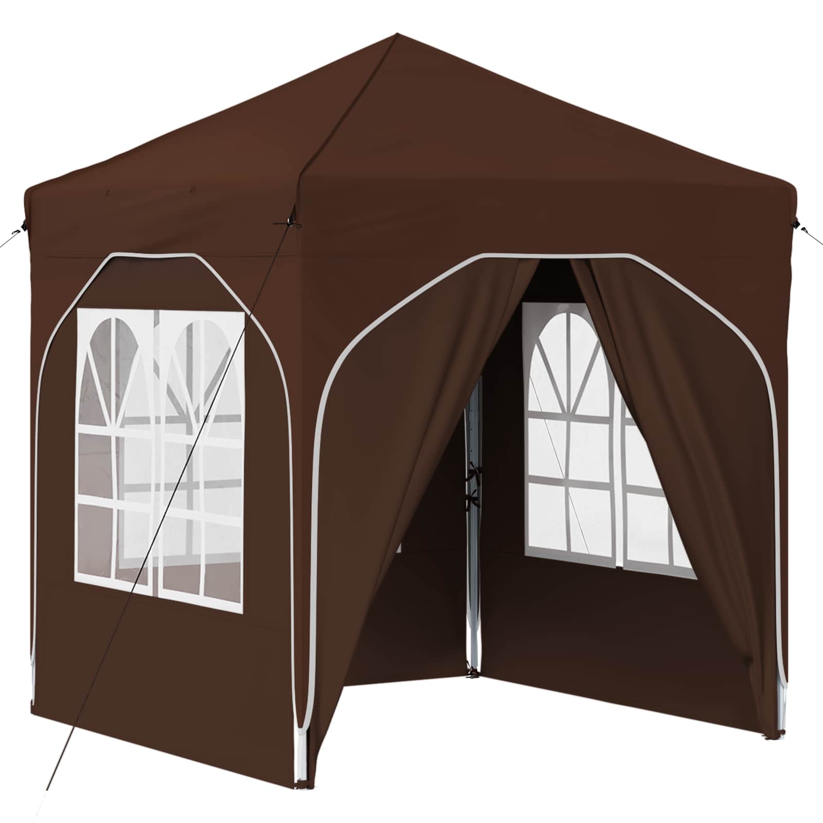 Pop-up partytent 192 x 192 x 245 cm Bruin