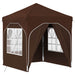 Pop-up partytent 192 x 192 x 245 cm Bruin