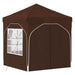 Pop-up partytent 192 x 192 x 245 cm Bruin