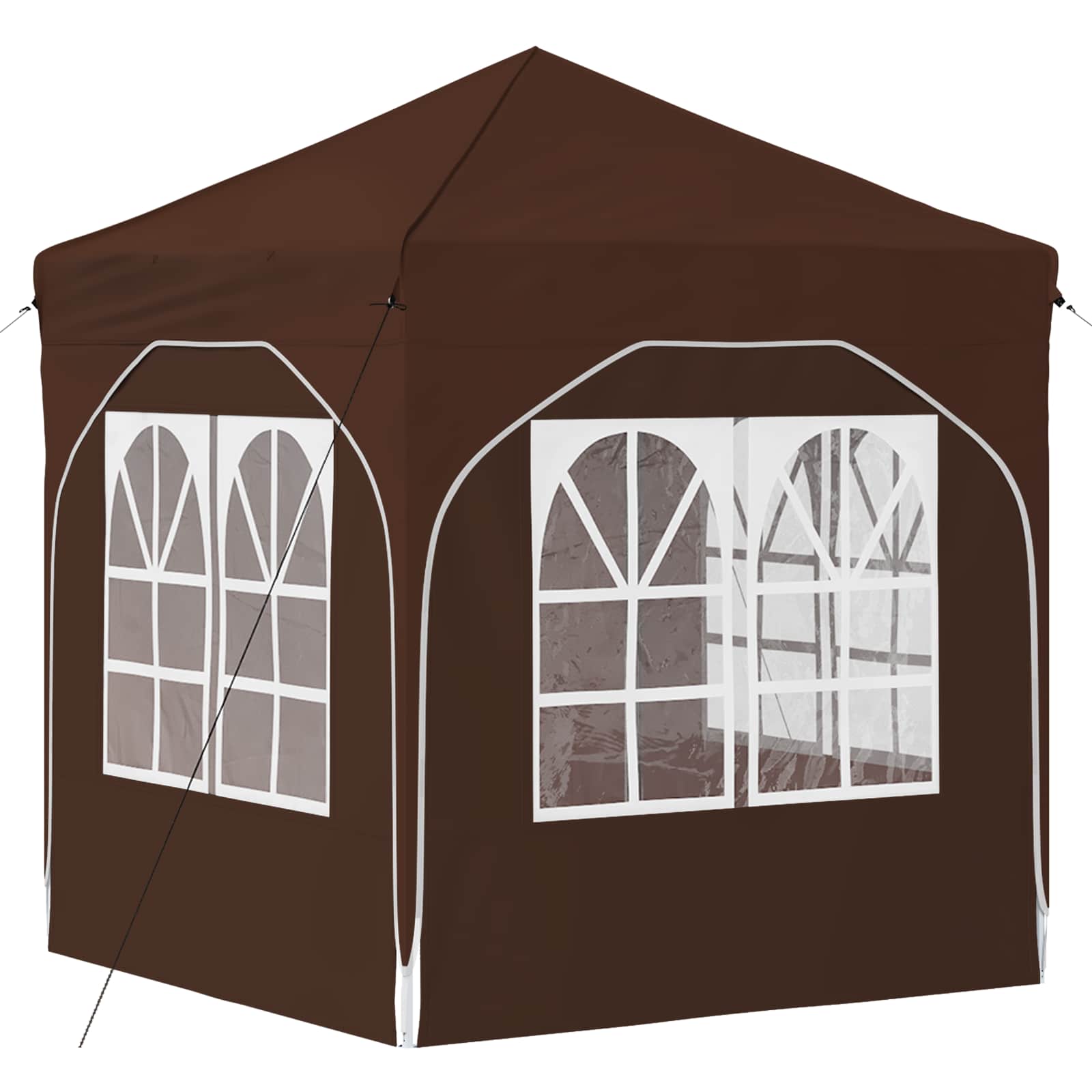 Pop-up partytent 192 x 192 x 245 cm Bruin