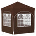 Pop-up partytent 192 x 192 x 245 cm Bruin