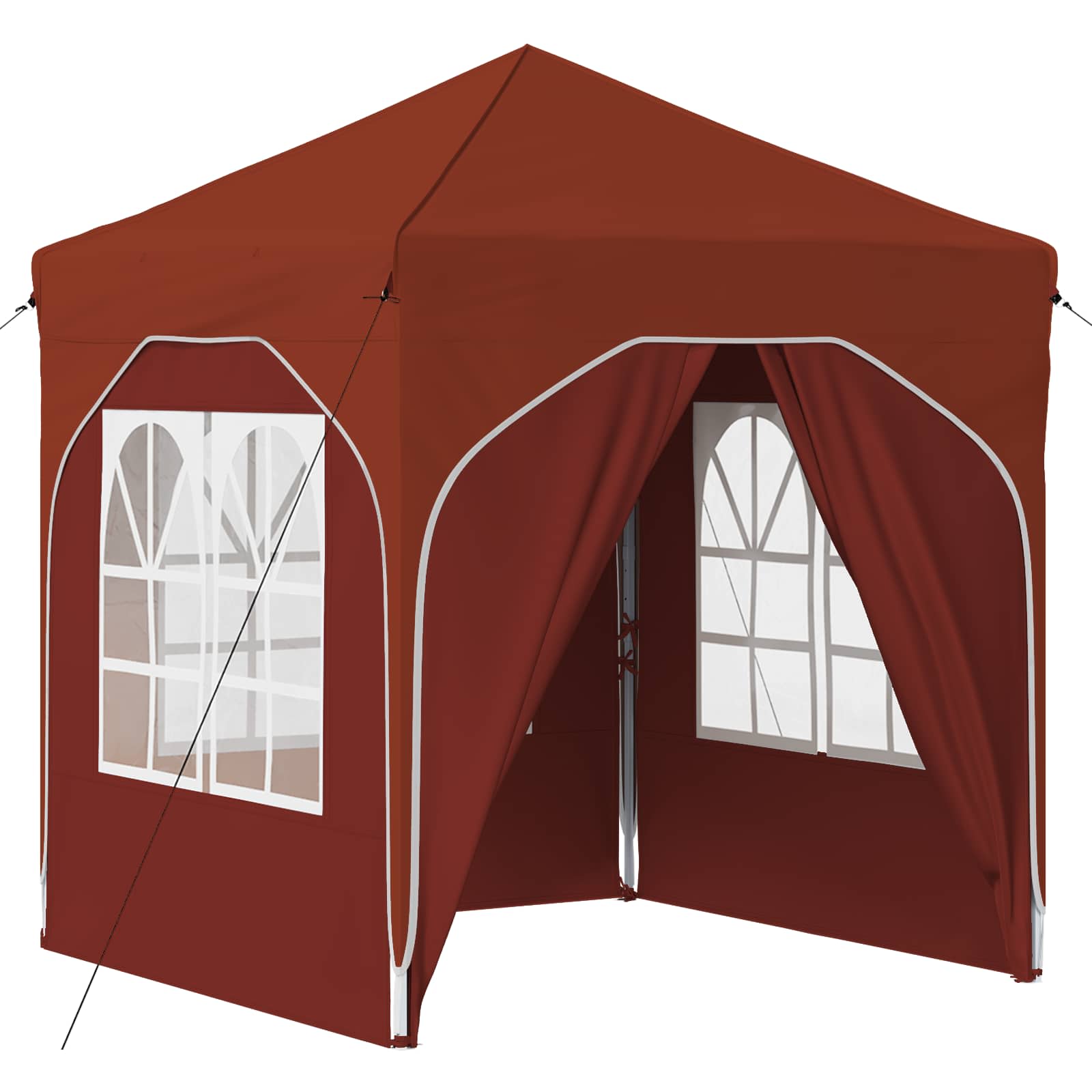 Pop-up partytent 192 x 192 x 245 cm Terracotta