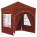 Pop-up partytent 192 x 192 x 245 cm Terracotta