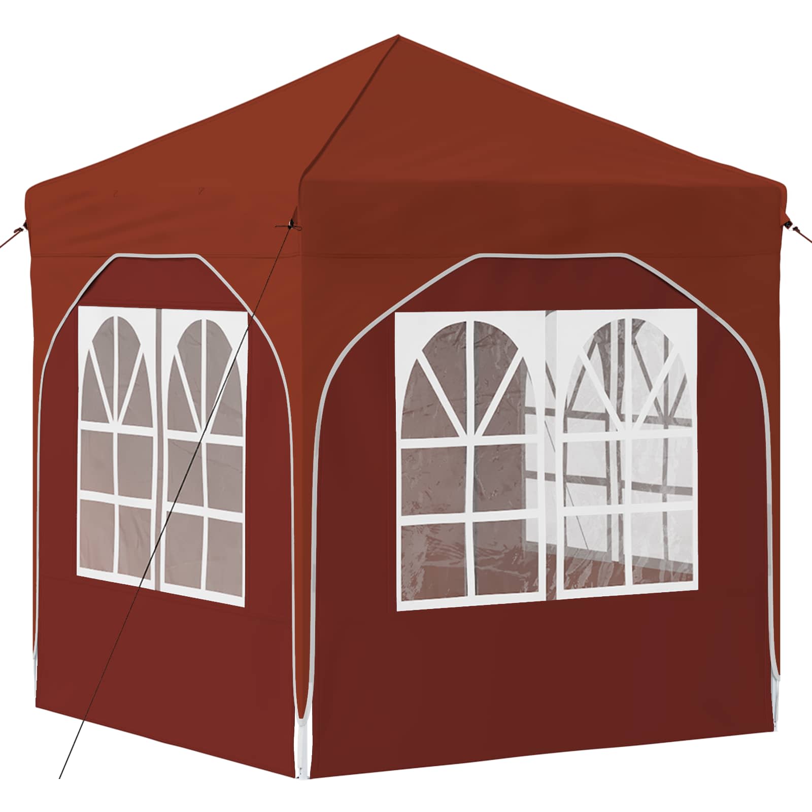 Pop-up partytent 192 x 192 x 245 cm Terracotta