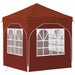 Pop-up partytent 192 x 192 x 245 cm Terracotta