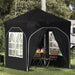 Pop-up partytent 192 x 192 x 245 cm Zwart