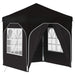 Pop-up partytent 192 x 192 x 245 cm Zwart