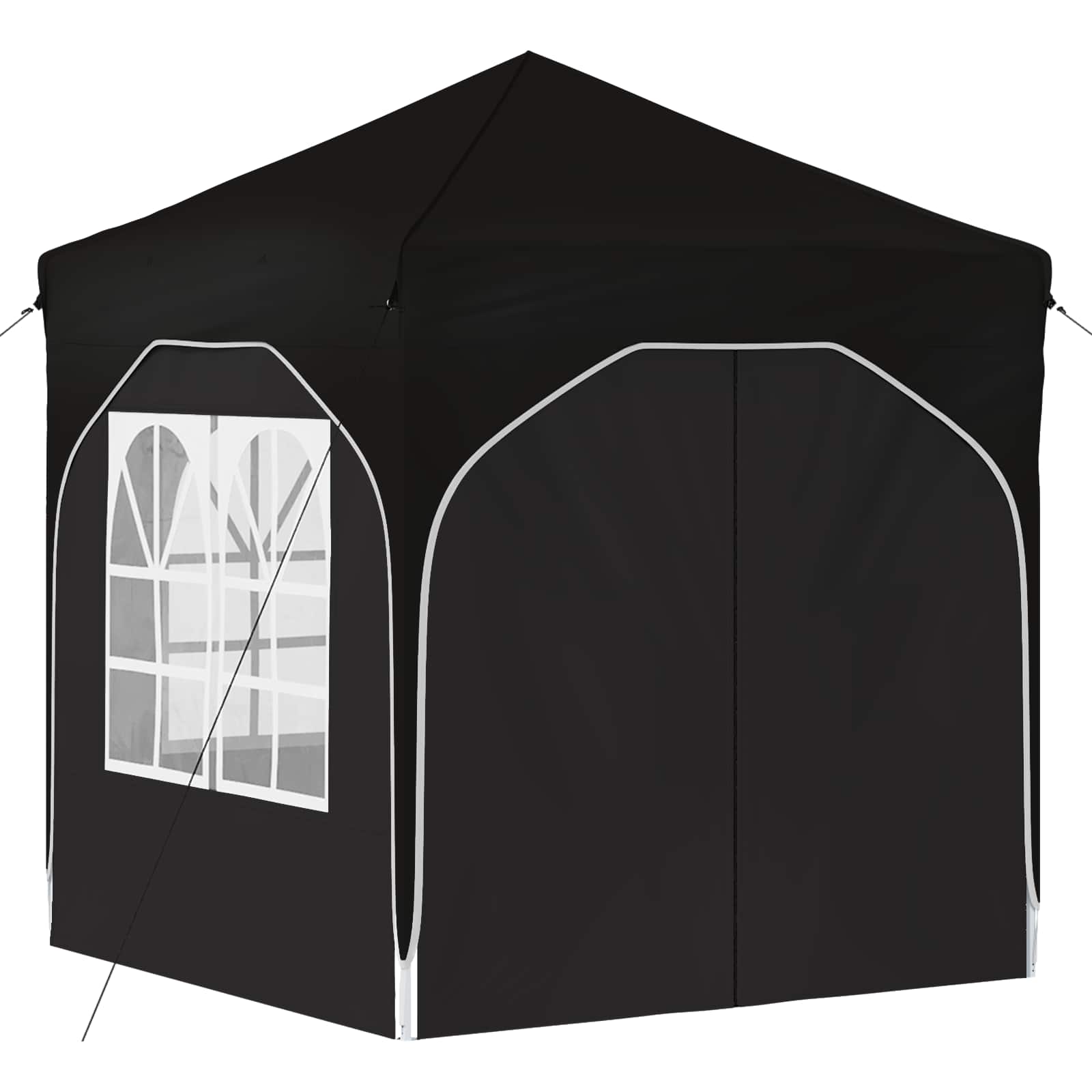 Pop-up partytent 192 x 192 x 245 cm Zwart