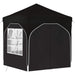 Pop-up partytent 192 x 192 x 245 cm Zwart