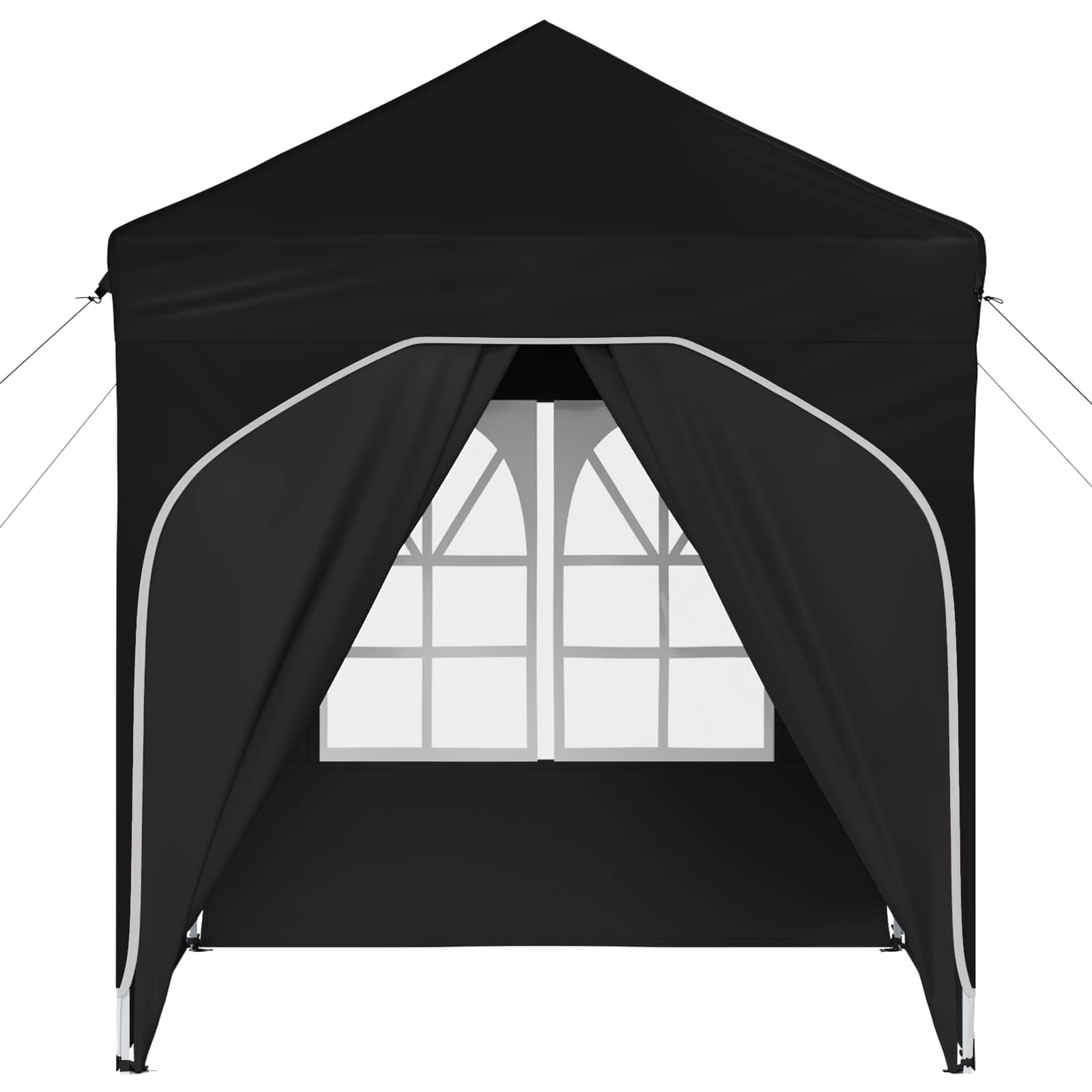 Pop-up partytent 192 x 192 x 245 cm Zwart