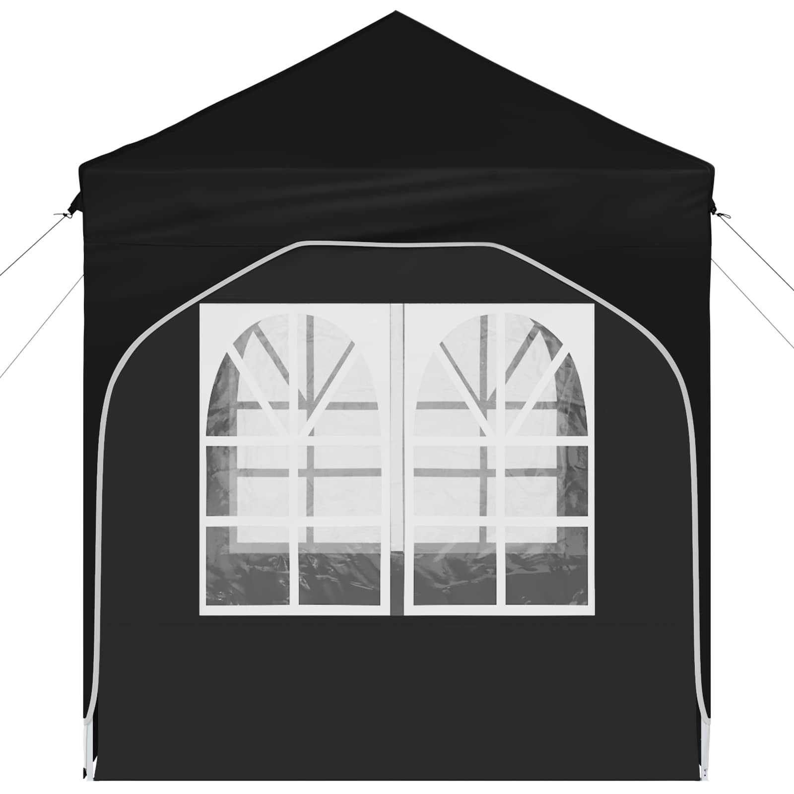 Pop-up partytent 192 x 192 x 245 cm Zwart